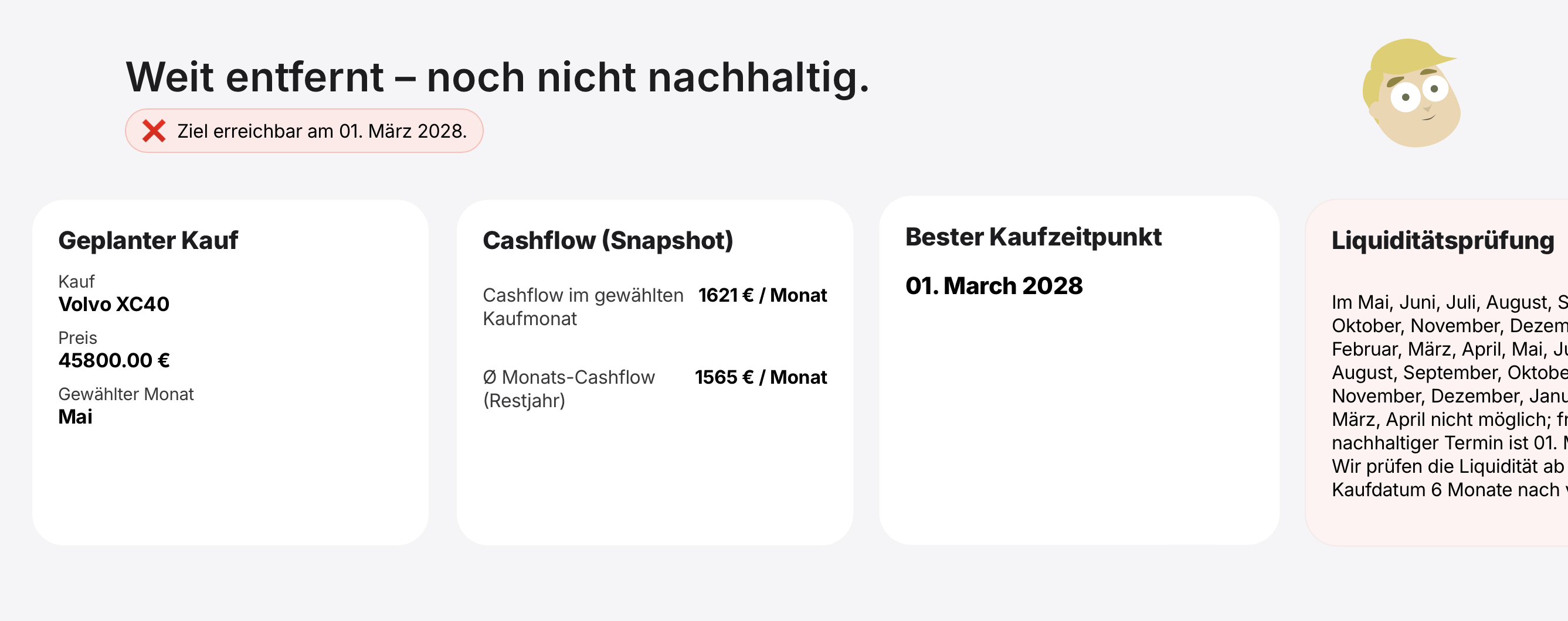 Beispielansicht zu Direction